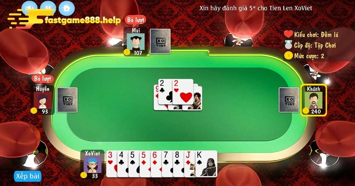 Kinh nghiệm chơi game bài Tiến lên hiệu quả, chắc thắng